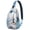 Nautical Starf, variant on Wilderness Bigfoot Survival Sling Backpack for Men Women, Funny Sasquatch Travel Crossbody Bag for Outdoor Hiking and Camping
