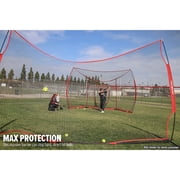 PowerNet Portable Sports Net for Protection, Soccer, Lacrosse & Volleyball Rebounder, Softball Baseball Net, Basketball Net, Indoor Outdoor Safety Net, Backyard & Garage Backstop (16 x 10 FT)
