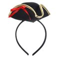 thumbnail image 1 of AURARMLET Diadema Con Sombrero Pirata Negro Y Lazo Para Eventos De Disfraces Y Cosplay Femenino, 1 of 8