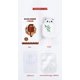 thumbnail image 5 of Lindos ganchos de oso panda montados en la pared, aromaterapia, ganchos autoadhesivos resistentes, decorativos para niños y niñas, para llaves, batas, toallas, paquete de 4 (oso panda varios) Sailing Electrónica, 5 of 5