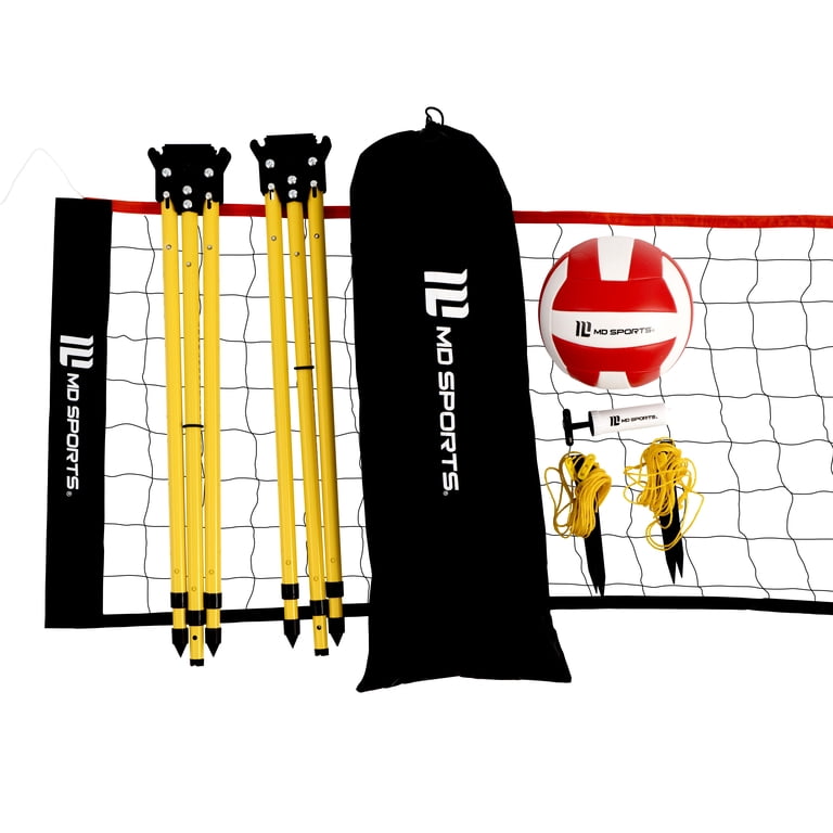 MD Sports 30 ft Volleyball Set with Steel Poles and Ball photo 5