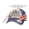 thumbnail image 2 of America 250th Anniversary Commemorative Baseball Cap, Patriotic 1776-2026 USA Flag Hat, Adjustable Strap Baseball Hat for Outdoor, Independence Day & Anniversary Celebration, 2 of 8