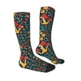 thumbnail image 3 of Fotbe Berries and Flowers print Women's Men's Novelty Crew Socks Cotton Socks Knee High Socks for Walking,Running,Nurses,Pregnancy, 3 of 9