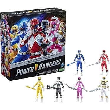 Power Rangers Mighty Morphin Multipack 12-inch Action Figure 6-Pack, Toys with Accessories for Kids 4 and Up (Exclusive)