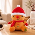 thumbnail image 5 of TOYOUME Gingerbread Man Plush Cloth Doll Pillow, Soft Stuffed Christmas Figurine, 9.45 Inches, 1-Piece, for Mantel Tree or Holiday Gift, D, 5 of 8