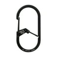 thumbnail image 2 of Nite Ize G-Series Dual Chamber Carabiner - Heavy-Duty Key Organizer Carabiner Clip - Dual Chamber Carabiner with Wire Gate Closure - Black, Size 2 (5 Pack), 2 of 8