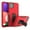 Red+Black, variant on for Samsung Galaxy A22 5G Case: Military Grade Protection Shockproof Phone Cover Build-in Hidden Kickstand & Rugged TPU Shell | Matte Durable Drop Proof Heavy Duty Case,Green Rose