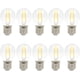 thumbnail image 1 of Paquete de 10 bombillas de filamento LED E27, bombilla Edison Vintage de 2W, bombillas Edison LED de ahorro de energía, blanco cálido, 2700K, bombillas Retro AC 220V, 1 of 5