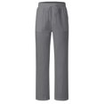 thumbnail image 3 of CAICJ98 Pants For Men Men's Lightweight Elastic Waist Pants Drawstring Sweatpants with Zipper Pockets for Hiking Casual Travel Grey,L, 3 of 5