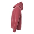 thumbnail image 6 of Comfort Colors 1467Y Garment-Dyed Youth Lightweight Fleece Hooded Sweatshirt-CRIMSON-XS, 6 of 6
