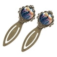 thumbnail image 2 of Jellyfish Vintage Copper-Colored Lace Bookmarks: Stainless Steel Material, Gifts for Readers and Book Lovers, Set of 2 Bookmarks, 2 of 5