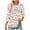 Pink Tops for Women_f, variant on CYMMPU Summer Fall Fashion Tunic Tops Shirts Basic Tees Floral Printed 3/4 Length Sleeve Business Work Blouses Vintage Crewneck 2025 Clothes for Women Pink XXL