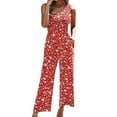 thumbnail image 1 of IROINNID Sleeveless One Shoulder Jumpsuit For Women Full-Length Slimming Straps One Shoulder Pleated High Waist Romper Jumpsuit, 1 of 5