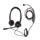 thumbnail image 1 of Auriculares telefónicos de 2,5 mm con cancelación de ruido, ajuste de volumen, auriculares binaurales silenciosos para centro de llamadas con micrófono para teléfono fijo, 1 of 14