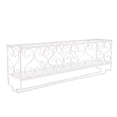 thumbnail image 4 of Wall Mount Metal Wine Rack Bottle Champagne Glass Holder Storage Bar Accessory with Shelf White, 4 of 8