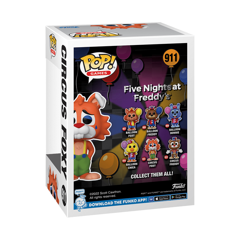 Funko Pop! FNAF Game Toy: Circus Foxy Vinyl Figure from Five
