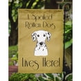 thumbnail image 3 of Caroline's Treasures BB1458GF Dalmatian Spoiled Dog Lives Here Flag Garden Size , Small, multicolor, 3 of 3