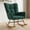 Green, variant on EDX Teddy Upholstered Rocking Accent Chair with Winged Back, Cozy Indoor Glider Seat for Reading, Bedroom, Living Room or Office, Pink