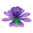 thumbnail image 2 of Risewill Lotus Music Candle Flowering Birthday Cake Candle Flat Rotating Electronic Lotus Candle, 2 of 5