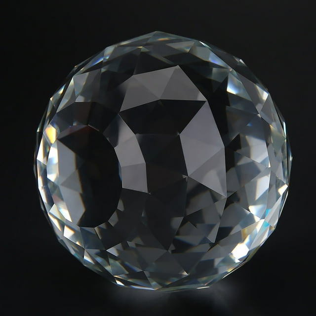 Bola De Cristal De Corte Transparente De 60 Mm, Esfera Decorativa Brillante Para El Hogar, Hotel, Cristal K9, Ideal Para Los Amantes Del Vidrio