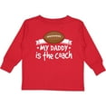 thumbnail image 3 of Inktastic Football My Daddy is the Coach Boys or Girls Long Sleeve Toddler T-Shirt, 3 of 5