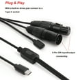 thumbnail image 3 of 5pin XLR Type C Female Printing USB C to 5 Pin Pro MIDI Kabel in Out Converter Cable for MIDI Keyboard Control Synthesizer Piano 26cm T41, 3 of 5