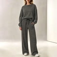 thumbnail image 2 of Leey-World Petite Lounge Sets for Women Ladies' Outfit Women 2 Piece Outfits Sweatsuit Sweatshirt Jogger Sweatpants Tracksuit Lounge Set Clothes, 2 of 8