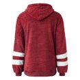 thumbnail image 7 of Scyoekwg Womens Sweatshirt Plush Hooded Drawstring with Pocket Pullover Sweatshirt Trendy Pullover Tops Classic Solid Colors Casual Hoodie Tops Ladies Sweatshirts Long Sleeve Wine S, 7 of 7