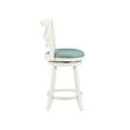 thumbnail image 3 of Kingfisher Lane Modern 24" Swivel Wood Counter Stool in Cream, 3 of 10