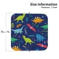 thumbnail image 3 of Balery 6 Pcs Dinosaursleather Coasters Set, Drink Table Cup Coasters For Living Room Kitchen Coffee Decor, 3 of 9