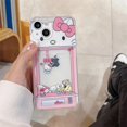thumbnail image 2 of Funda de teléfono con dibujos animados de Hello Kitty para IPhone, carcasa suave de Tpu con tarjetero para modelos 11, 12, 13, 14 Pro Max, X, XR, XS, 7, 8 Plus, 2 of 5