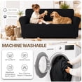 thumbnail image 5 of JIATER 1-Piece Sofa Cover Stretch Couch Cover Washable Sofa Slipcover Furniture Protector for Loveseat Sofa,Black, 5 of 7