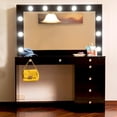 thumbnail image 2 of Boahaus Luna Vanity Desk with Mirror and Lights – 7 Drawer Makeup Vanity Table with Storage and Power Outlet, 2 of 12