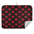 thumbnail image 5 of Ryvnso Red Checkered Black Dish Drying Mat for Kitchen Countertop 18x24 Large Dish Pad Drainer Rack Dish Sink Mats, 5 of 7