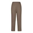 thumbnail image 6 of Bovemsi Yoga Pants For Women High Waisted Crop Work Summer Casual Slacks Dress Pant High Waisted Leggings, 6 of 7
