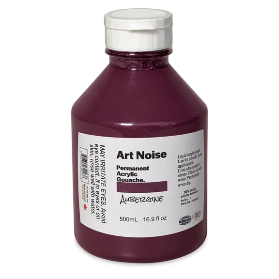 Tri-Art Art Noise Permanent Acrylic Gouache - Aubergine, 500 ml, Bottle