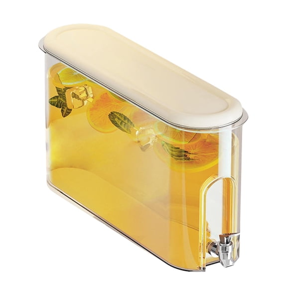 THLKIF Drink Dispenser for Fridge, Beverage Liquid Drink Container 1 Gallon Juice Water Pitcher Cold Water Pitcher Stand Juice Jug with Filter Drink Container for Home Kitchen
