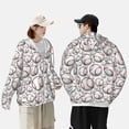 thumbnail image 4 of Vsdgher Mignon Imprimé Baseball Sweat à Capuche Adulte pour Hommes Femmes, Manches Longues Protection Solaire Chemises de Pêche pour Course Natation-Moyen, 4 of 7