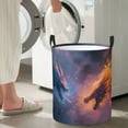 thumbnail image 4 of Cauagu Watercolor Sky Dragon for Laundry Basket,Collapsible Organizer Basket for Storage Bin Toy Bins Gift Baskets Bedroom Clothes Children Nursery Hamper -Small, 4 of 7
