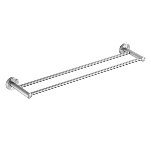 Toalleros de baño dobles, toalleros para lavabo de baño, toallero de acero inoxidable para montaje en pared