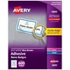 Avery Flexible Name Tags, 2-1/3" x 3-3/8", Blue Border, 400 (05895)