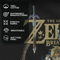 thumbnail image 4 of Boy's Nintendo Legend of Zelda Breath of the Wild Arch  Graphic Tee Black Medium, 4 of 9