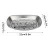 thumbnail image 1 of PEONAVET Dining Plate Outdoor Vintage Dining Tinplate Fruit Tray Camping Tableware Snack Cake Barbecue Tableware Embossed Tinplate, 1 of 4