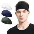 thumbnail image 2 of Diademas para Correr para Hombres, Diadema Elástica para Hombres para Fútbol, Baloncesto, Entrenamiento Físico Banda para el Sudor Unisex de Secado Rápido B, 2 of 6