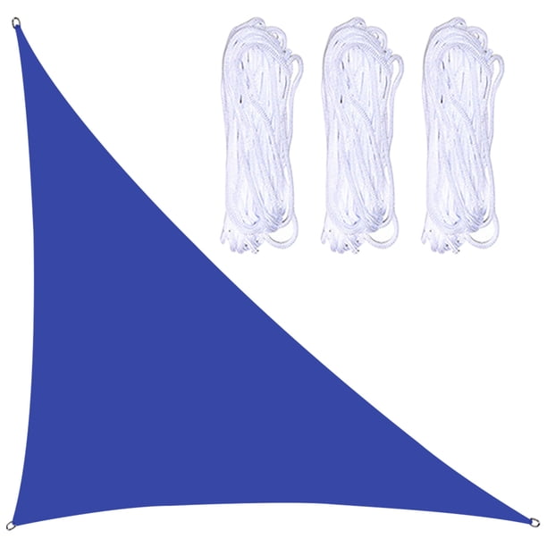 Xihbxyly Toldo Vela para Jardín, Protección Uv 98%, Tejido de Poliéster Impermeable, Fácil de Instalar, Ideal para Patio, Picnic, Tamaño Ajustable 5/5/7,1 M, Incluye Cuerdas de Fijación.