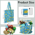 thumbnail image 2 of Cute Banana Canvas Tote Bag – Reusable Grocery Bag with Tropical Yellow Fruit Print, Kawaii Banana Illustration, Eco-Friendly Cotton Shopper for Everyday Use, 2 of 7