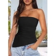 thumbnail image 5 of Womens Tube Top 2025 Summer Strapless Tops Black XL, 5 of 7
