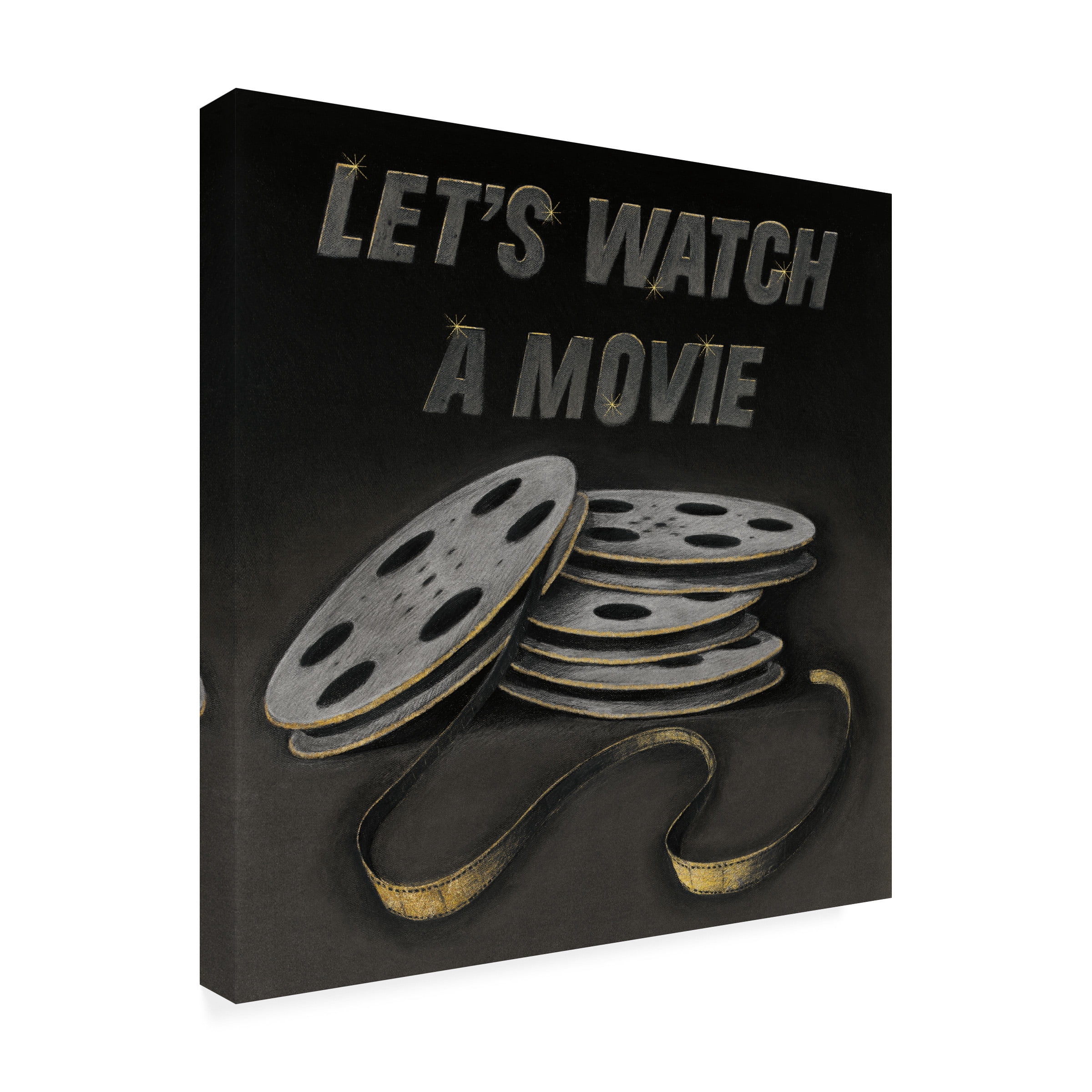 Wild Apple Portfolio 'Lets Watch a Movie' Canvas Art