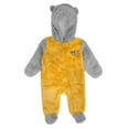 thumbnail image 2 of Newborn & Infant Gold Nashville Predators Game Nap Teddy Fleece Bunting Full-Zip Sleeper, 2 of 3