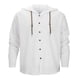 thumbnail image 2 of Camisa de lino con botones y capucha para hombre: manga larga, lengüetas para remangar, botones de madera, ropa de playa/casual, tallas S-XXXL, 2 of 8